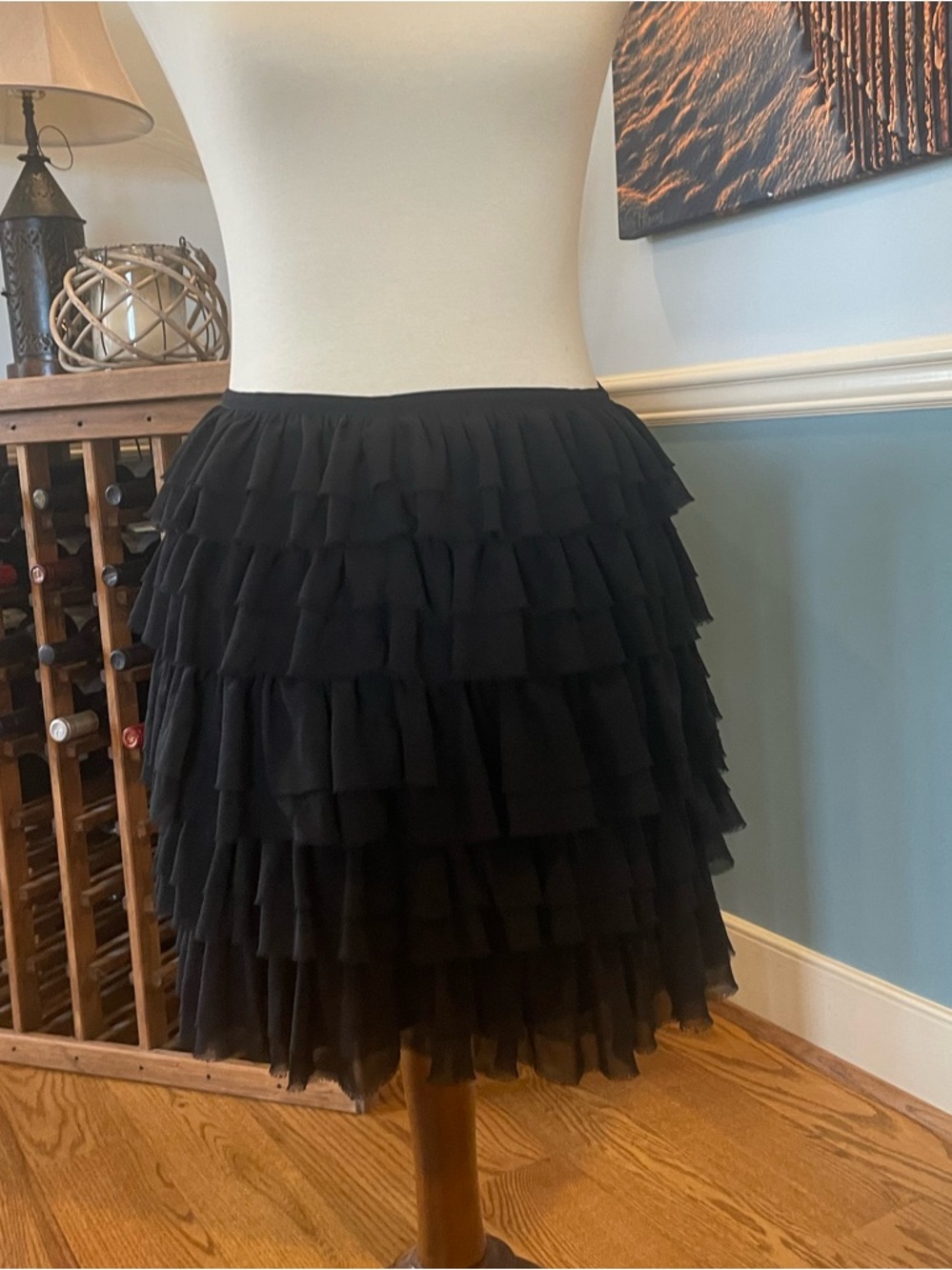 Michael Kors Black Layered Ruffle Skirt - Women